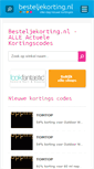 Mobile Screenshot of besteljekorting.nl